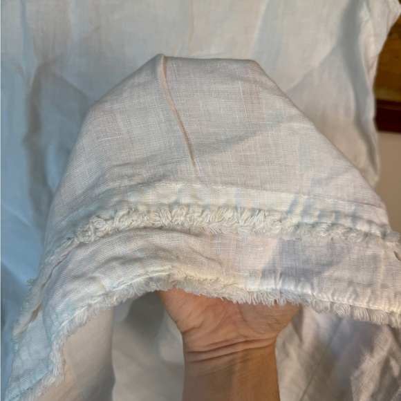 Lina Tomei 100% linen made in italy dress with ruffle hem. fits S-M - Picture 3 of 6